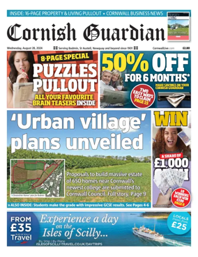 Cover of Cornish Guardian (Bodmin & East Cornwall)