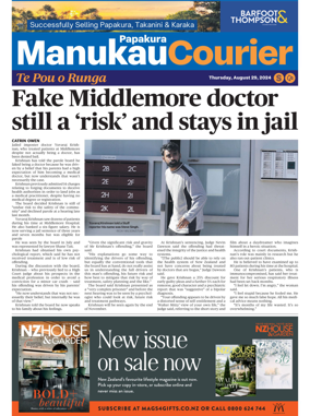 Cover of Manukau Courier
