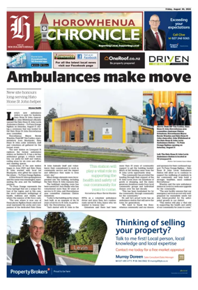 Cover of Horowhenua Chronicle