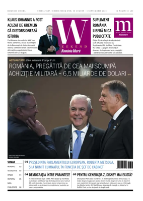 Cover of Romania Libera - Friday Edition