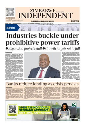 Cover of The Zimbabwe Independent