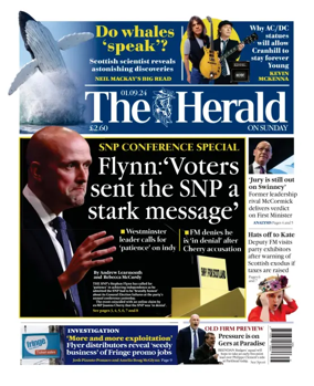 Cover of Sunday Herald
