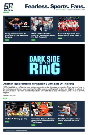 Cover of Stadium Rant