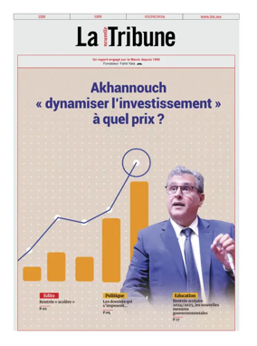 Cover of La Nouvelle Tribune