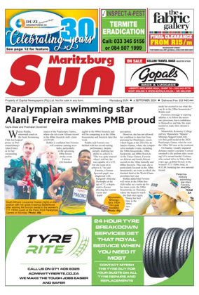 Cover of Maritzburg Sun (South Africa)