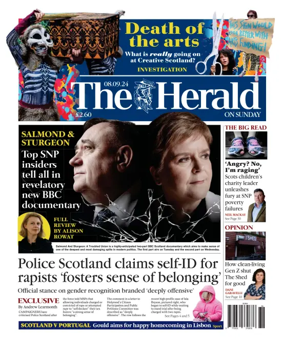 Cover of Sunday Herald