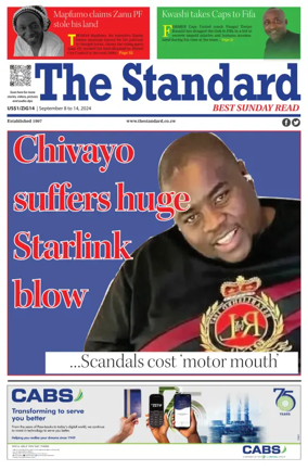 Cover of The Standard (Zimbabwe)