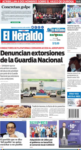 Cover of El Heraldo de Leon