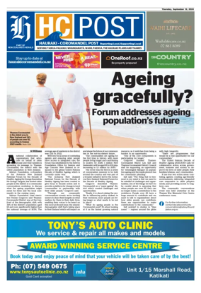 Cover of Waihi Leader