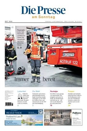 Cover of Die Presse am Sonntag
