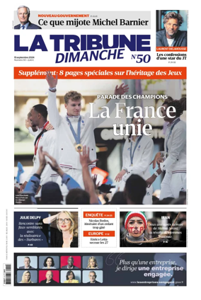 Cover of La Tribune Dimanche (France)