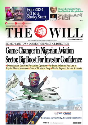 Cover of THEWILL NEWSPAPER