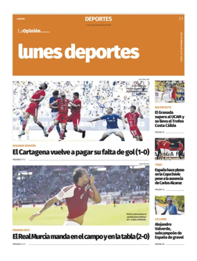 Cover of Lunes Deportes