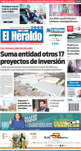 Cover of El Heraldo de Leon