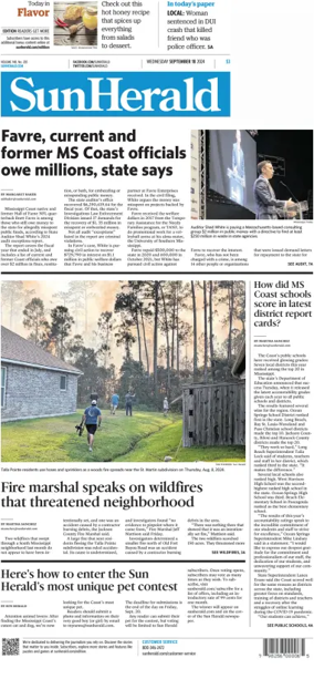 Cover of The Sun Herald