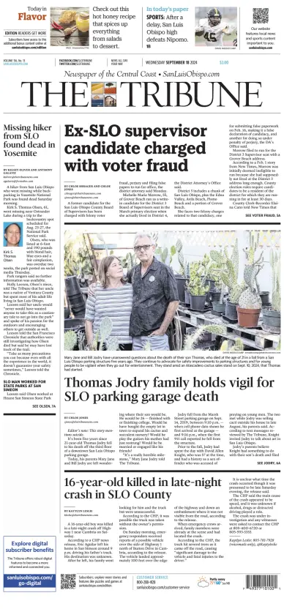 Cover of The Tribune (SLO)