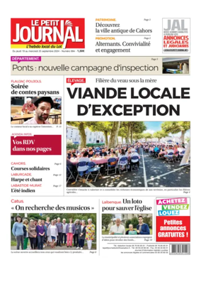 Cover of Le Petit Journal - L'hebdo local du Lot