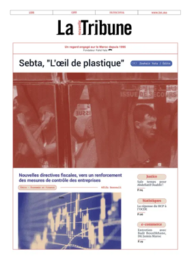 Cover of La Nouvelle Tribune