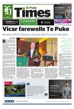 Cover of Te Puke Times