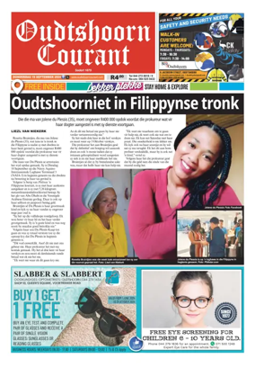 Cover of Oudtshoorn Courant