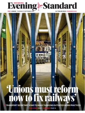 Cover of London Evening Standard (West End Final A)