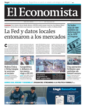 Cover of El Economista (Argentina)
