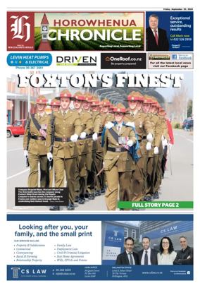 Cover of Horowhenua Chronicle