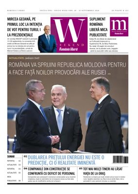 Cover of Romania Libera - Friday Edition