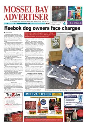 Cover of Mossel Bay Advertiser