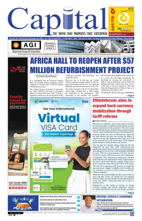 Cover of Capital (Ethiopia)