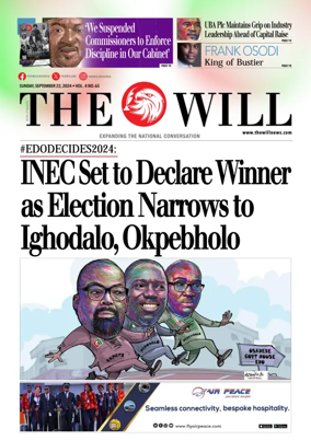 Cover of THEWILL NEWSPAPER