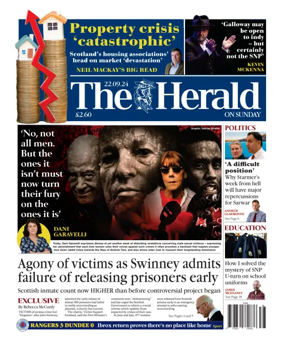 Cover of Sunday Herald