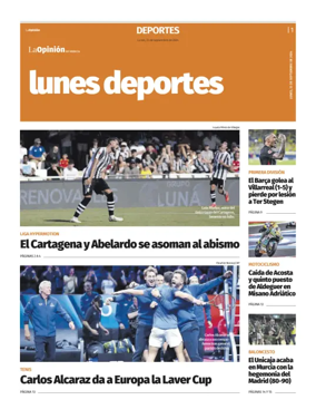 Cover of Lunes Deportes
