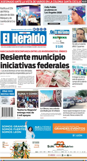 Cover of El Heraldo de Leon
