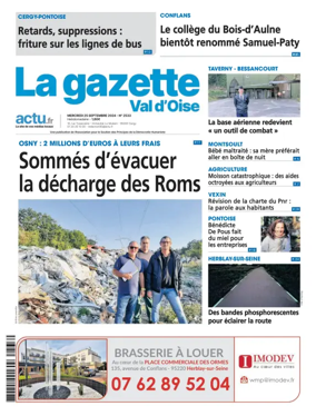 Cover of La Gazette Val d'Oise