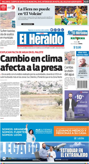 Cover of El Heraldo de Leon