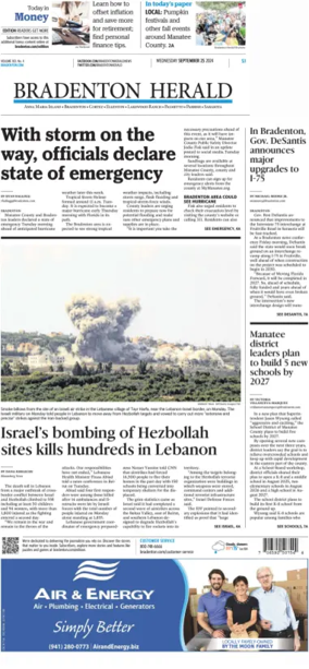 Cover of The Bradenton Herald