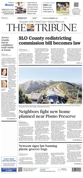Cover of The Tribune (SLO)