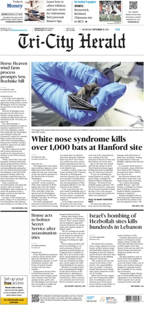 Cover of Tri-City Herald