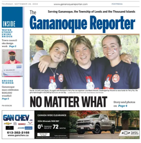 Cover of The Gananoque Reporter