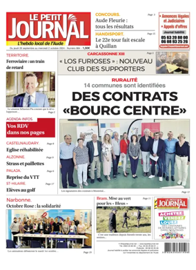 Cover of Le Petit Journal - L'hebdo local de l'Aude