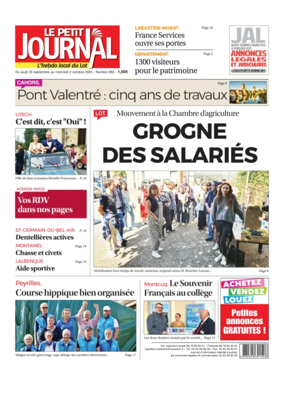 Cover of Le Petit Journal - L'hebdo local du Lot