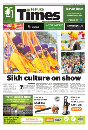 Cover of Te Puke Times