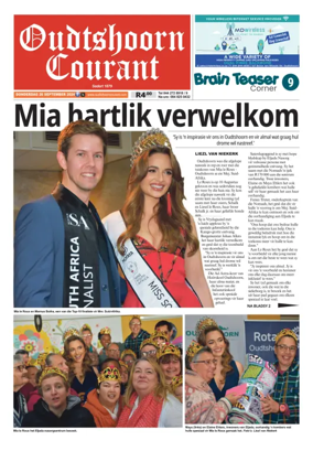 Cover of Oudtshoorn Courant