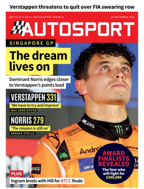 Cover of Autosport (UK)