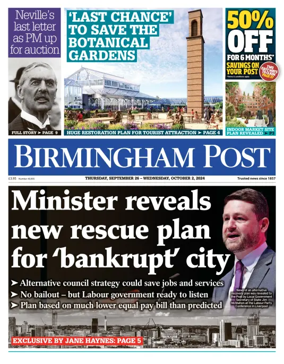 Cover of Birmingham Post