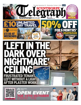Cover of Scunthorpe Telegraph