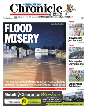 Cover of The Northampton Chronicle and Echo