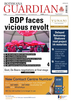 Cover of Botswana Guardian