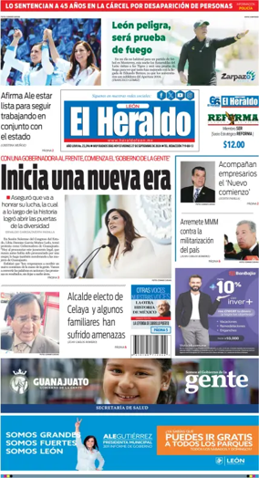Cover of El Heraldo de Leon
